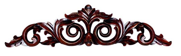 Scrolled Leaf Wall Pediment for over windows or doors